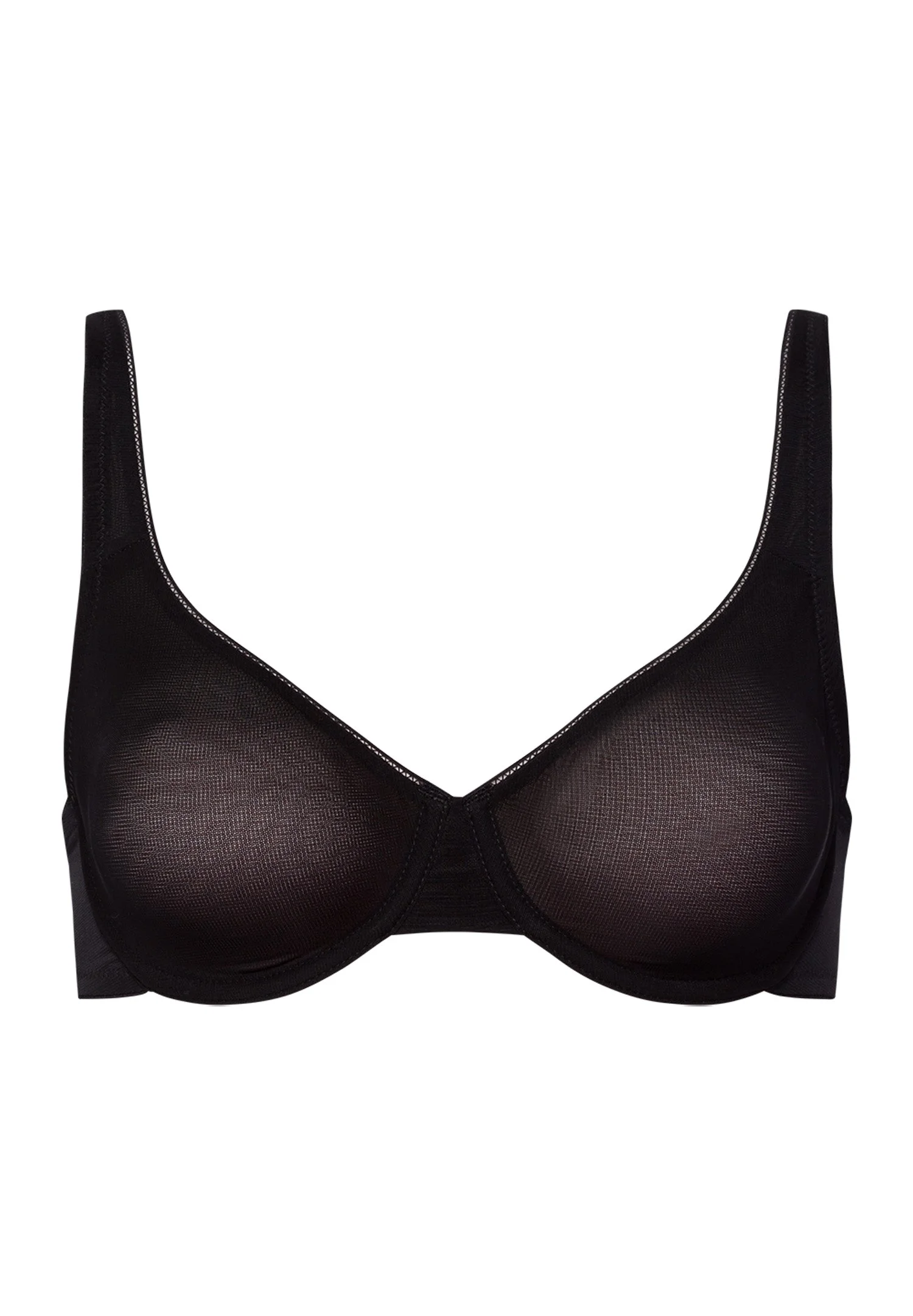 Smooth Illusion Semi-Transaprent Tulle Underwire Bra - 1