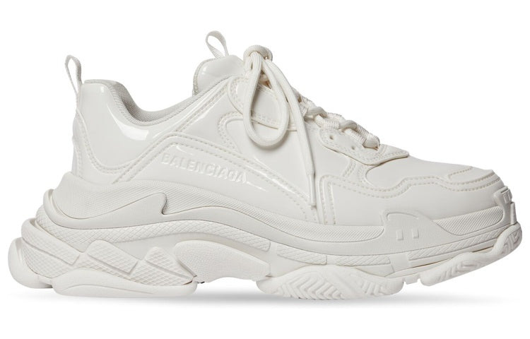 (WMNS) Balenciaga Triple S Sneakers 'White Rubber' 734953W2PAA9000 - 2
