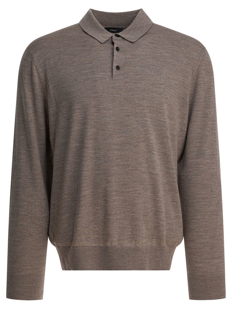 Vince Wool And Cashmere Polo Shirt - 1