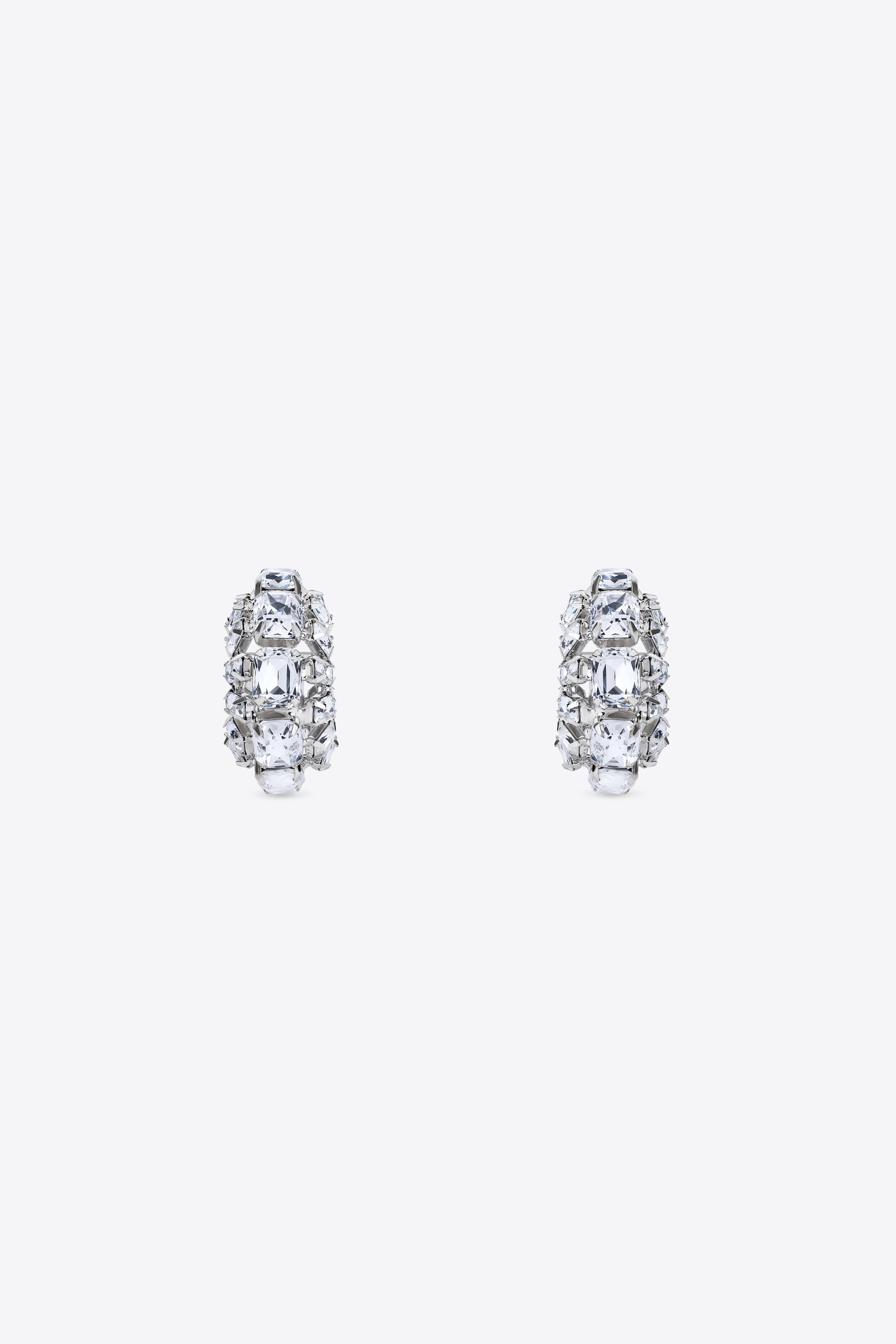 SMALL CRYSTAL HOOPS - 2