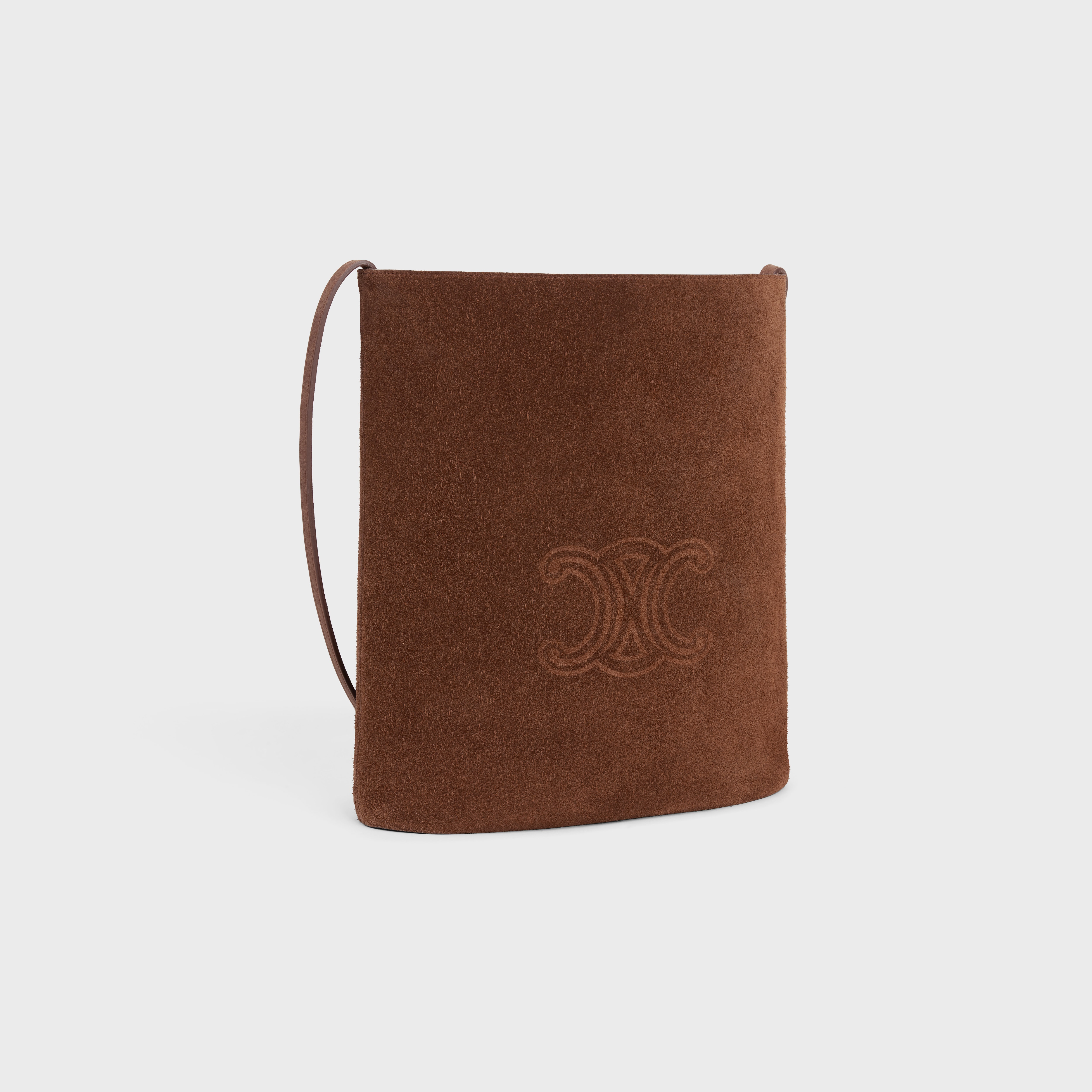 BUCKET in SUEDE CALFSKIN WITH TRIOMPHE EMBOSSED - 2