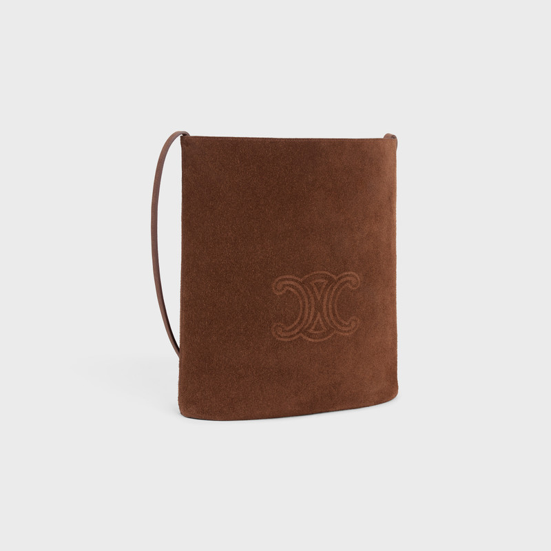 CELINE BUCKET in SUEDE CALFSKIN WITH TRIOMPHE EMBOSSED outlook