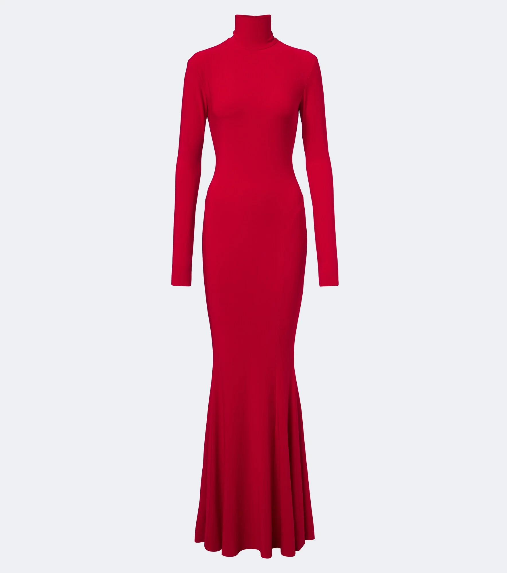 Turtleneck jersey gown - 1