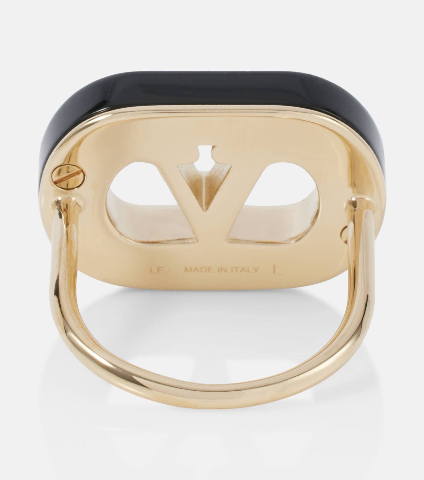 VLogo embellished ring - 4