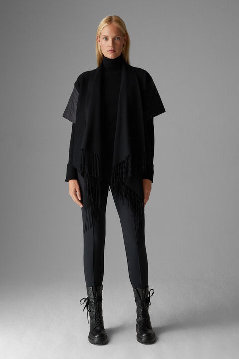Nica Poncho jacket in Black - 4