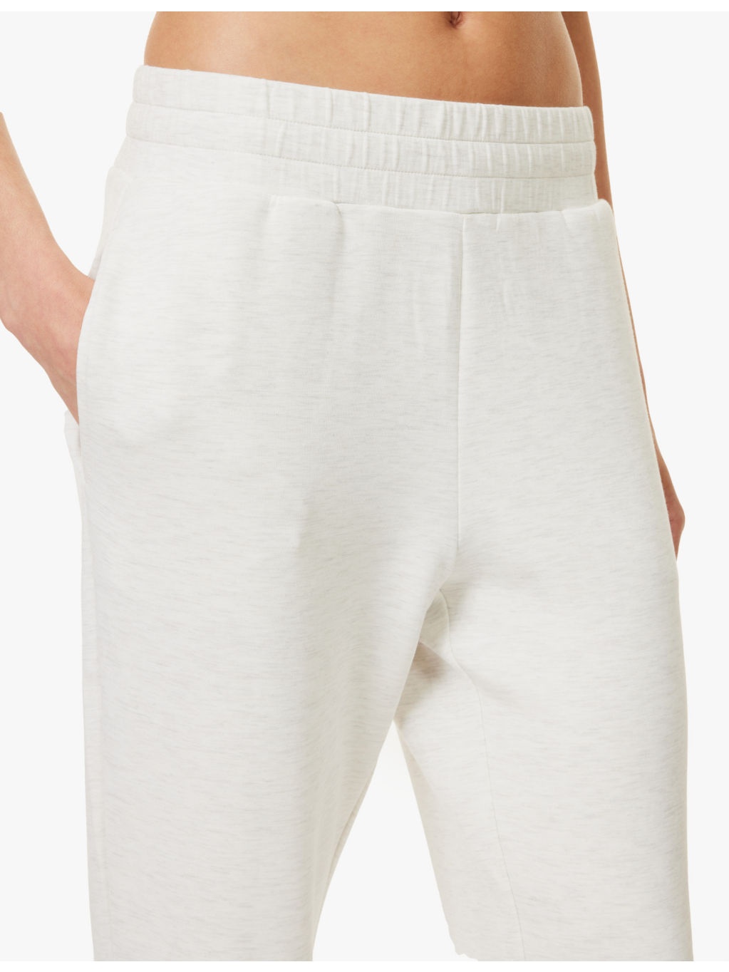The Slim Cuff 25 relaxed-fit mid-rise stretch-jersey jogging bottoms - 5