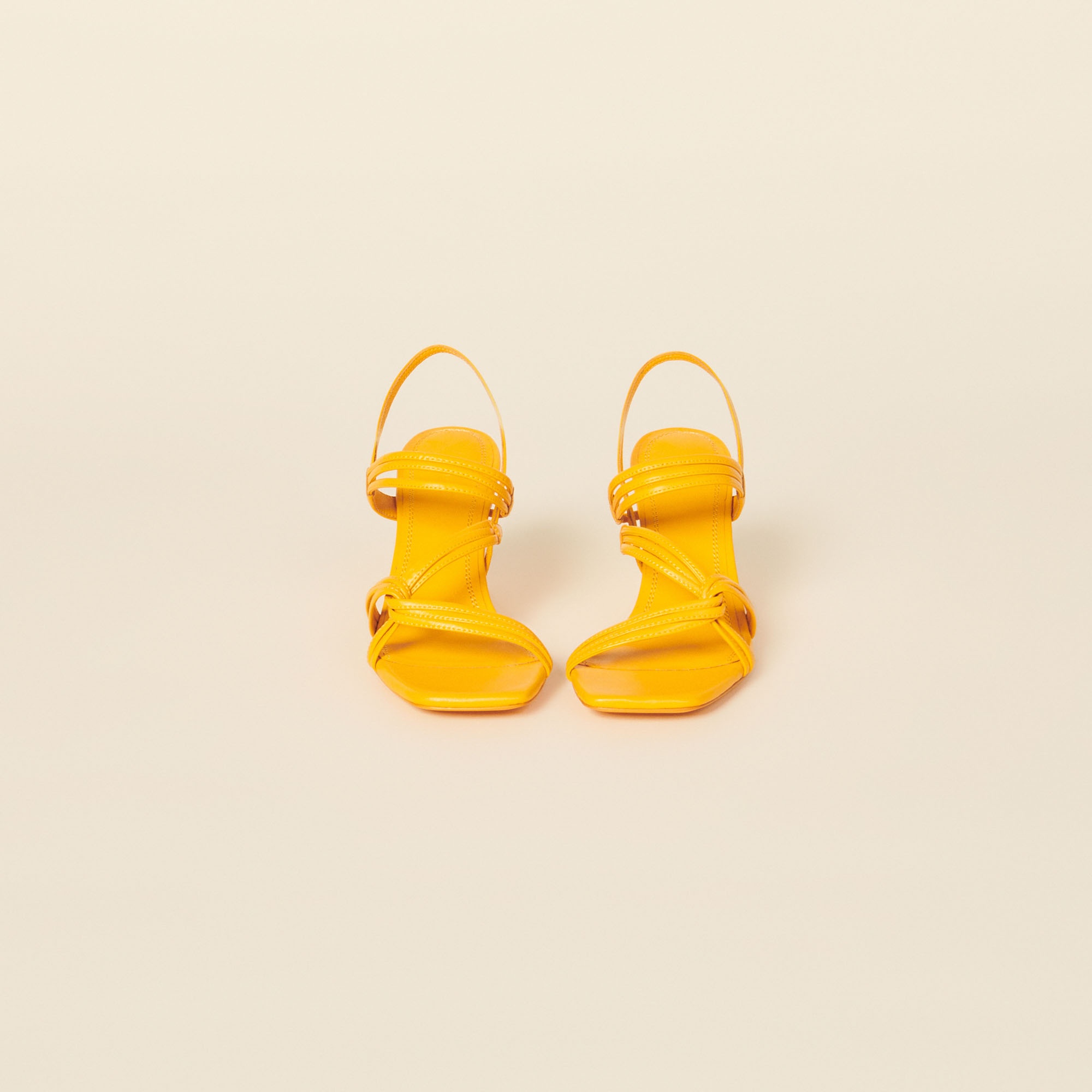 Heeled leather sandals - 4