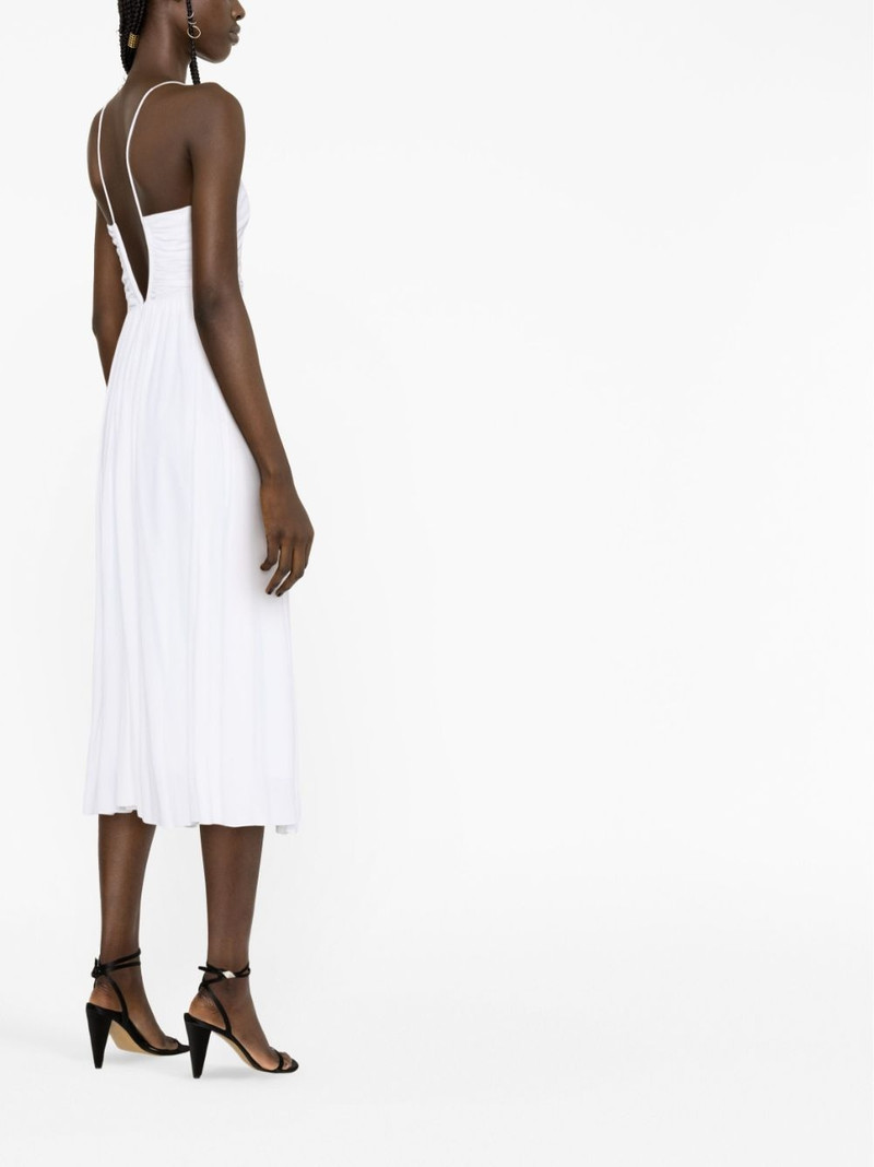 strapless V-neck midi dress 3