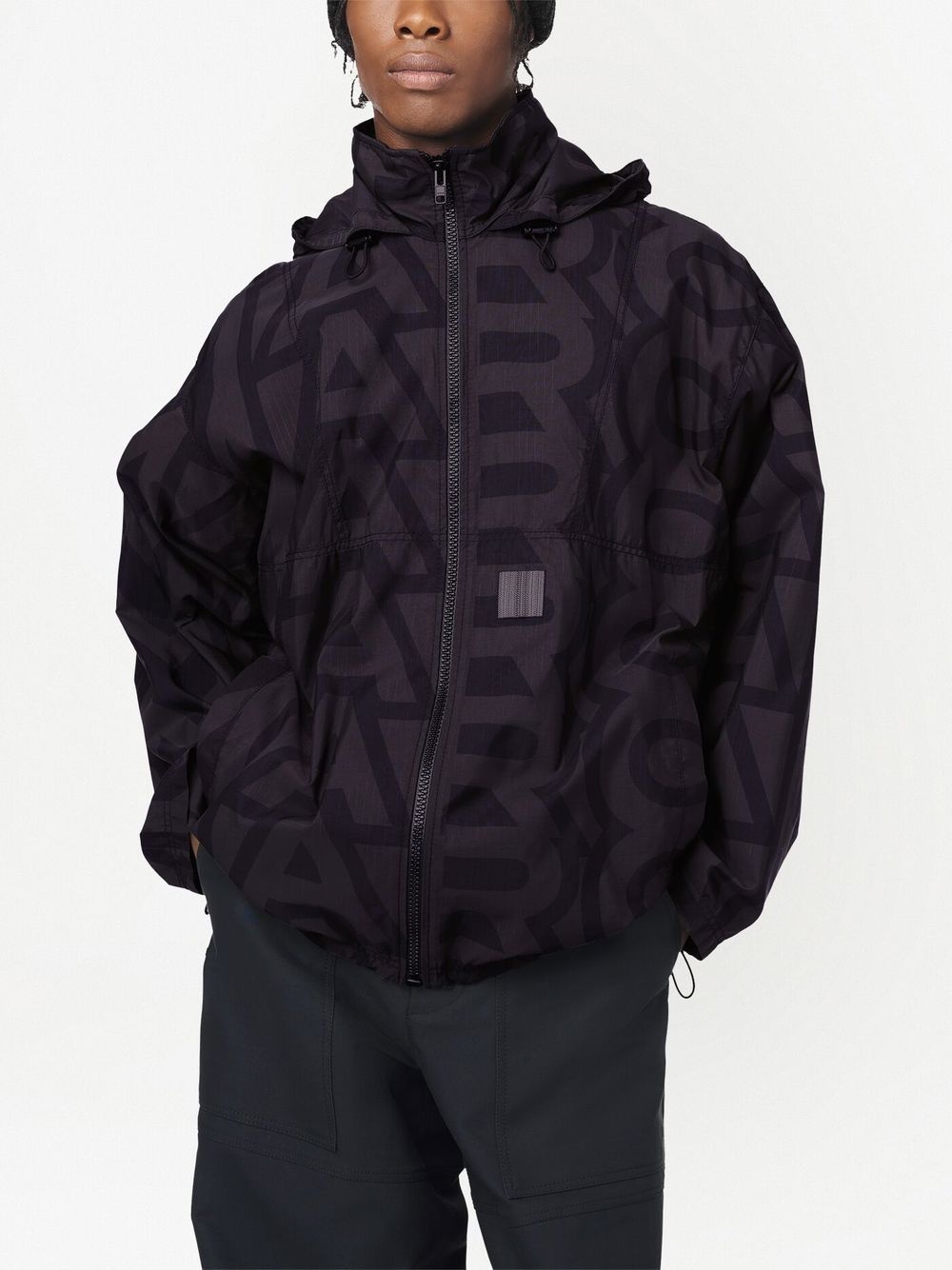 monogram-pattern ripstop jacket - 4