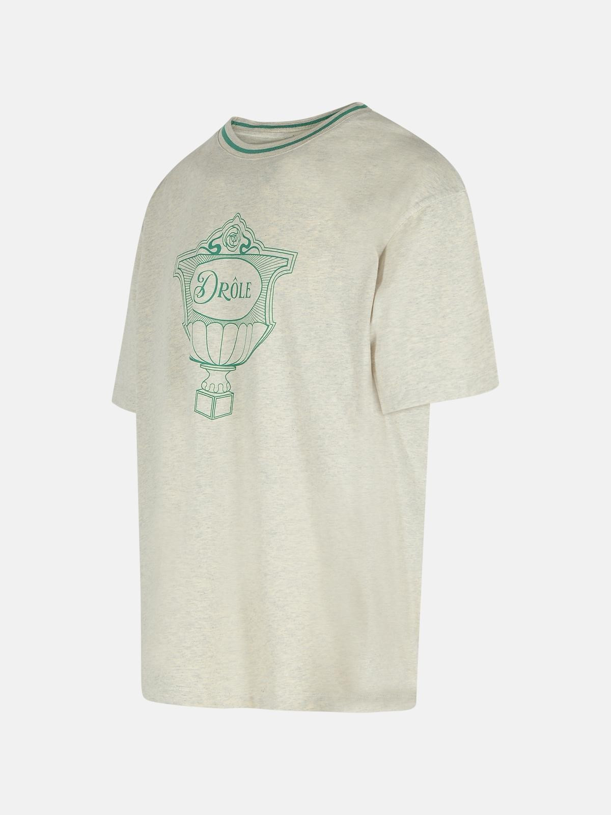 WHITE COTTON T-SHIRT - 2
