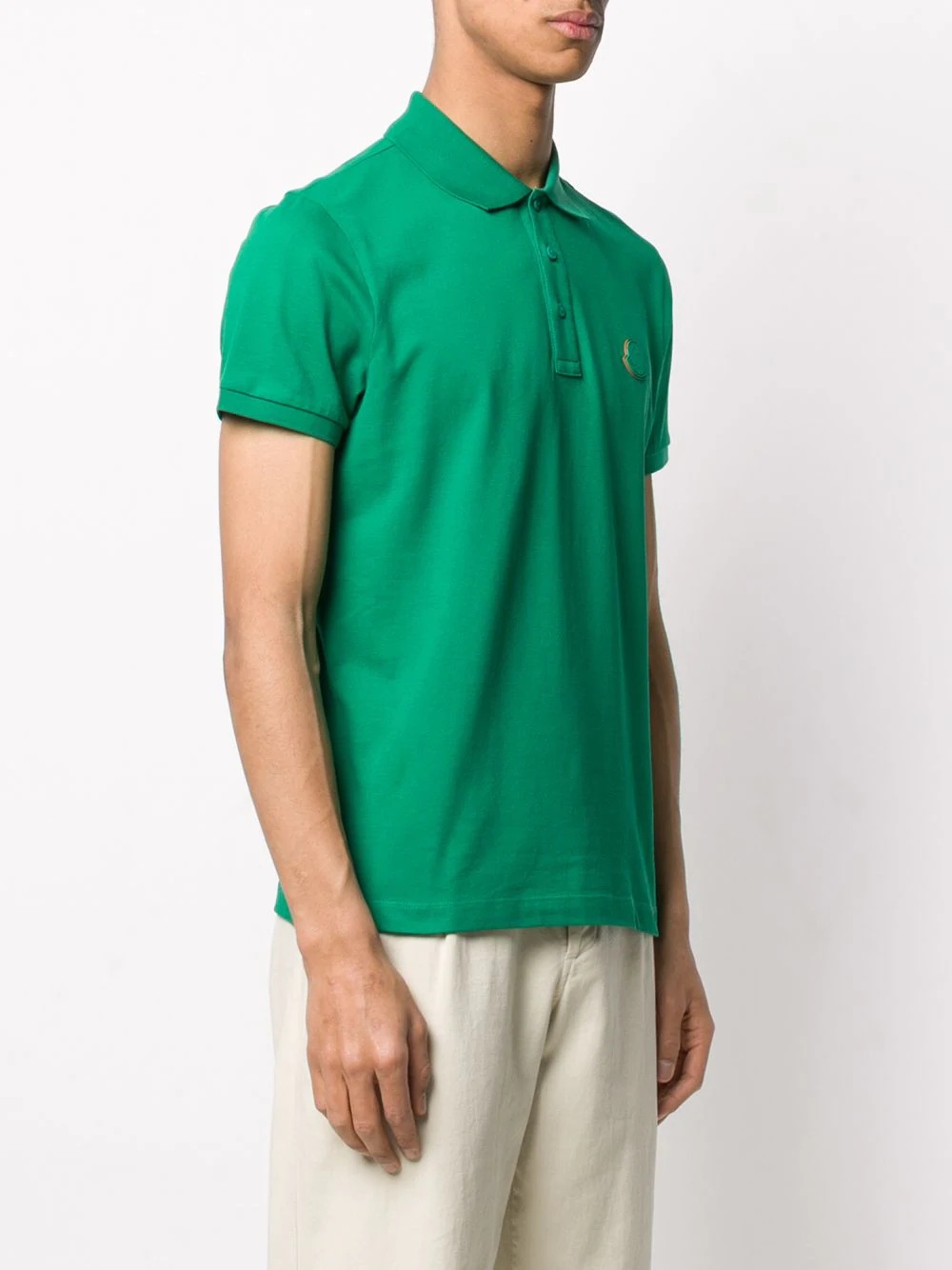 logo patch polo shirt - 3