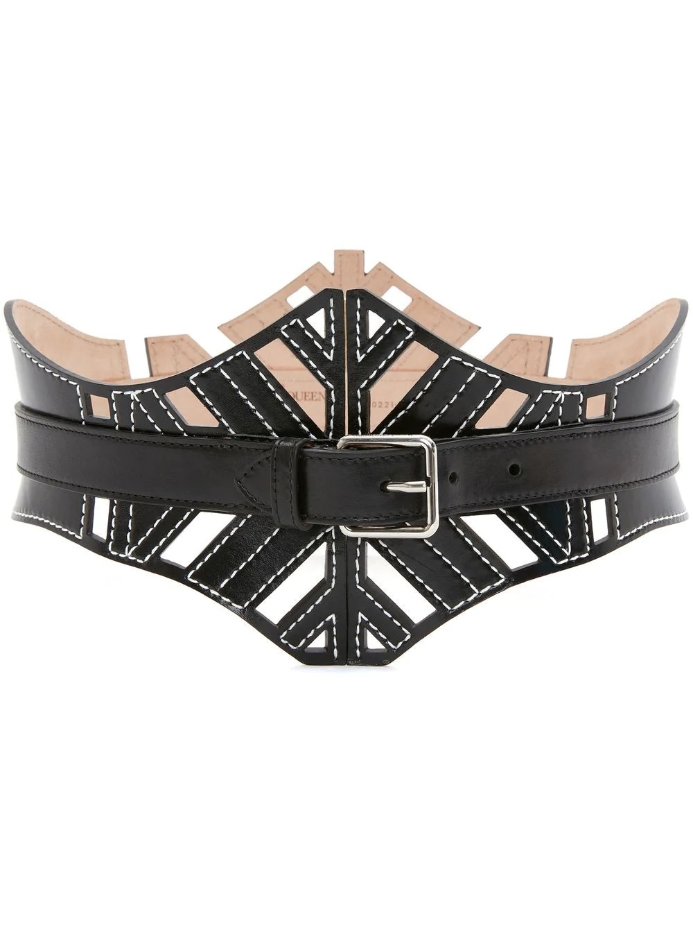 cut-out buckle belt - 1