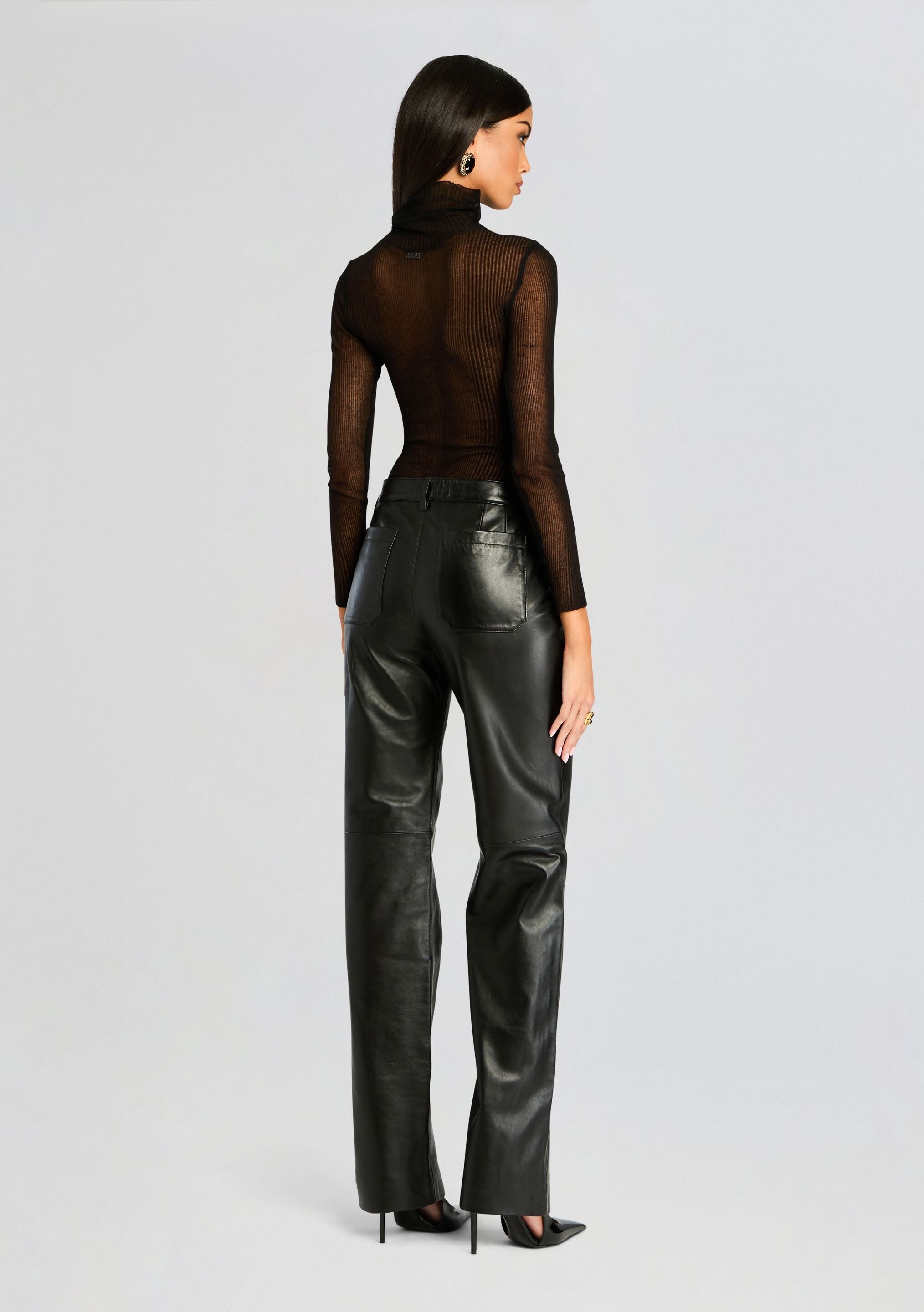 ADELINA LEATHER PANT - 4