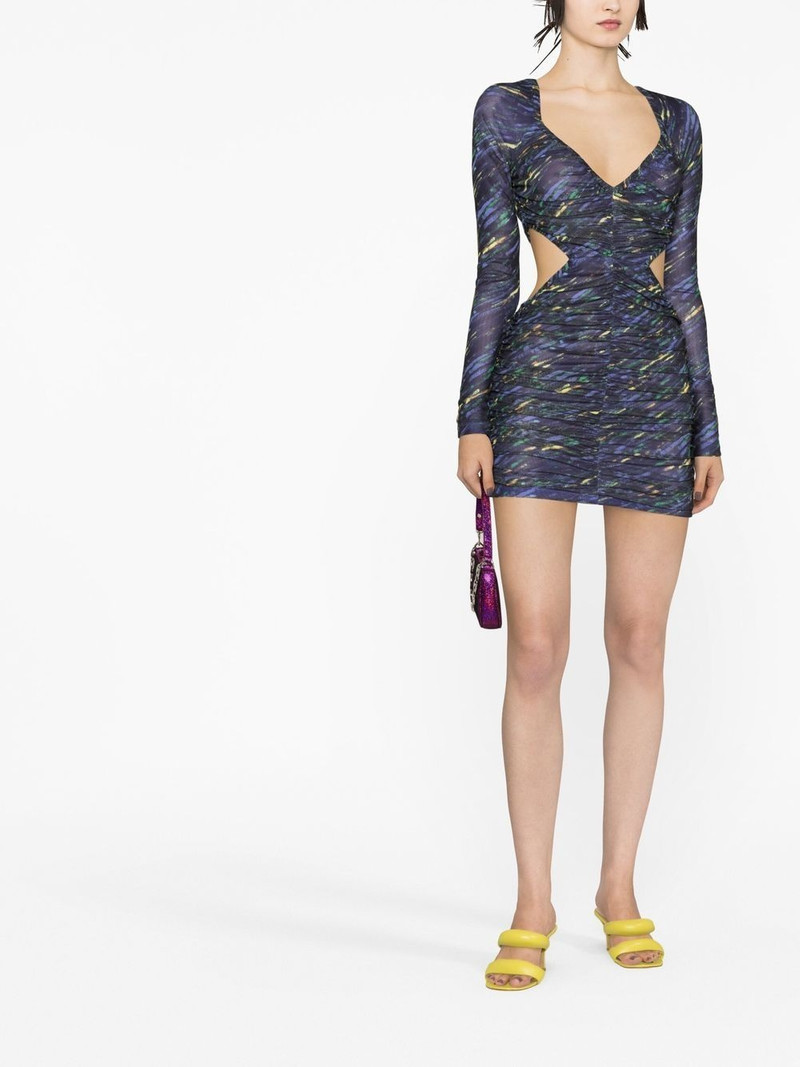 ROTATE ruched cut-out minidress outlook