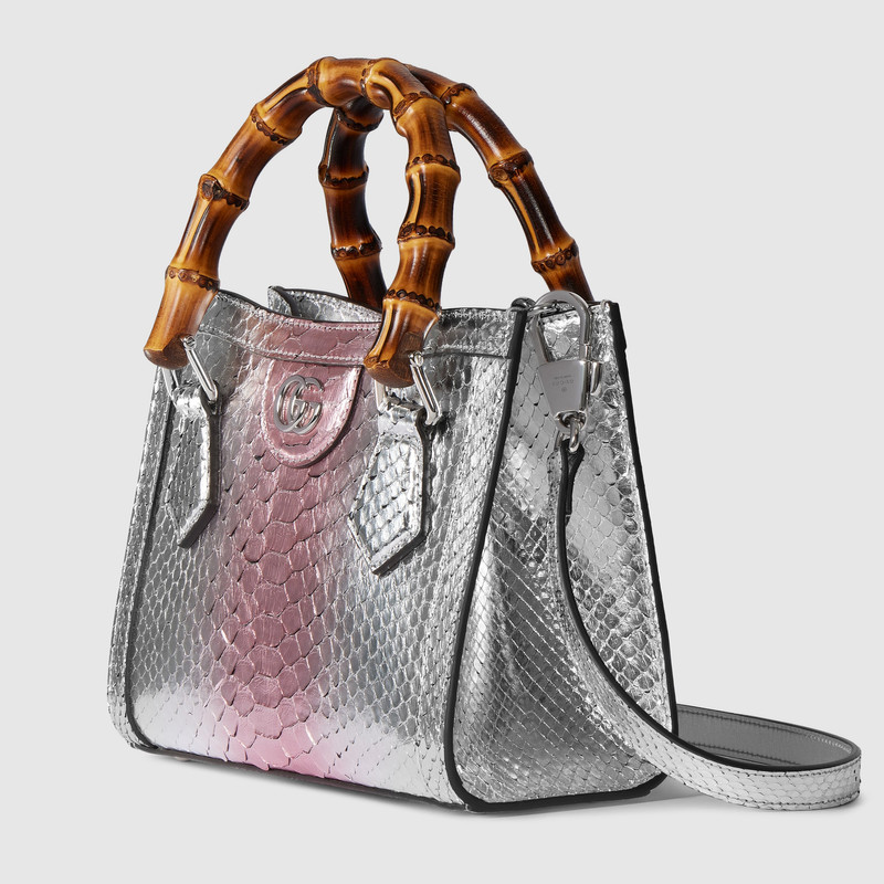 GUCCI Gucci Diana python small tote bag outlook