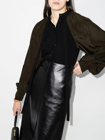 Loewe billowing cape-sleeve top outlook