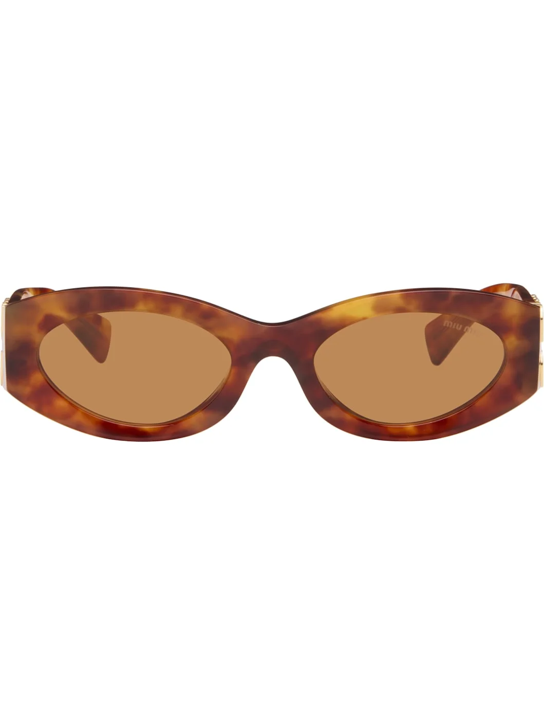 Brown 'Miu Glimpse' Sunglasses - 1