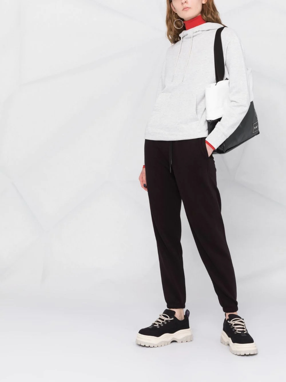 drawstring cotton hoodie - 2