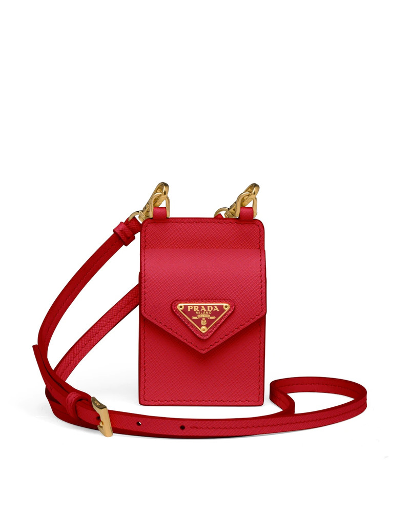 Saffiano leather earphone case 1