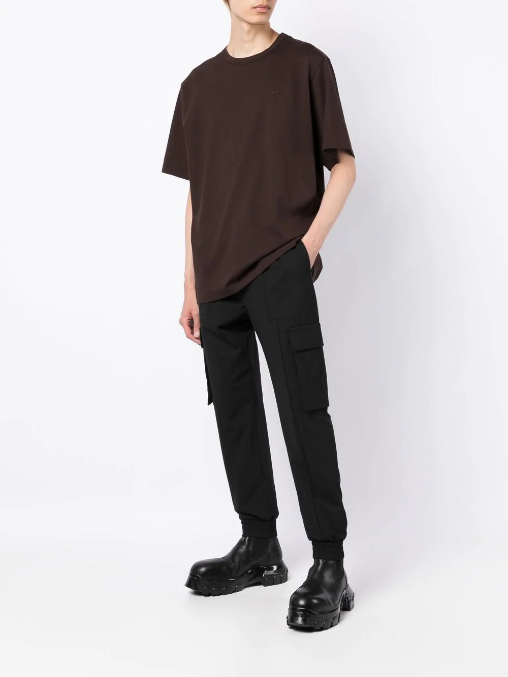 elasticated-waist track pants - 2