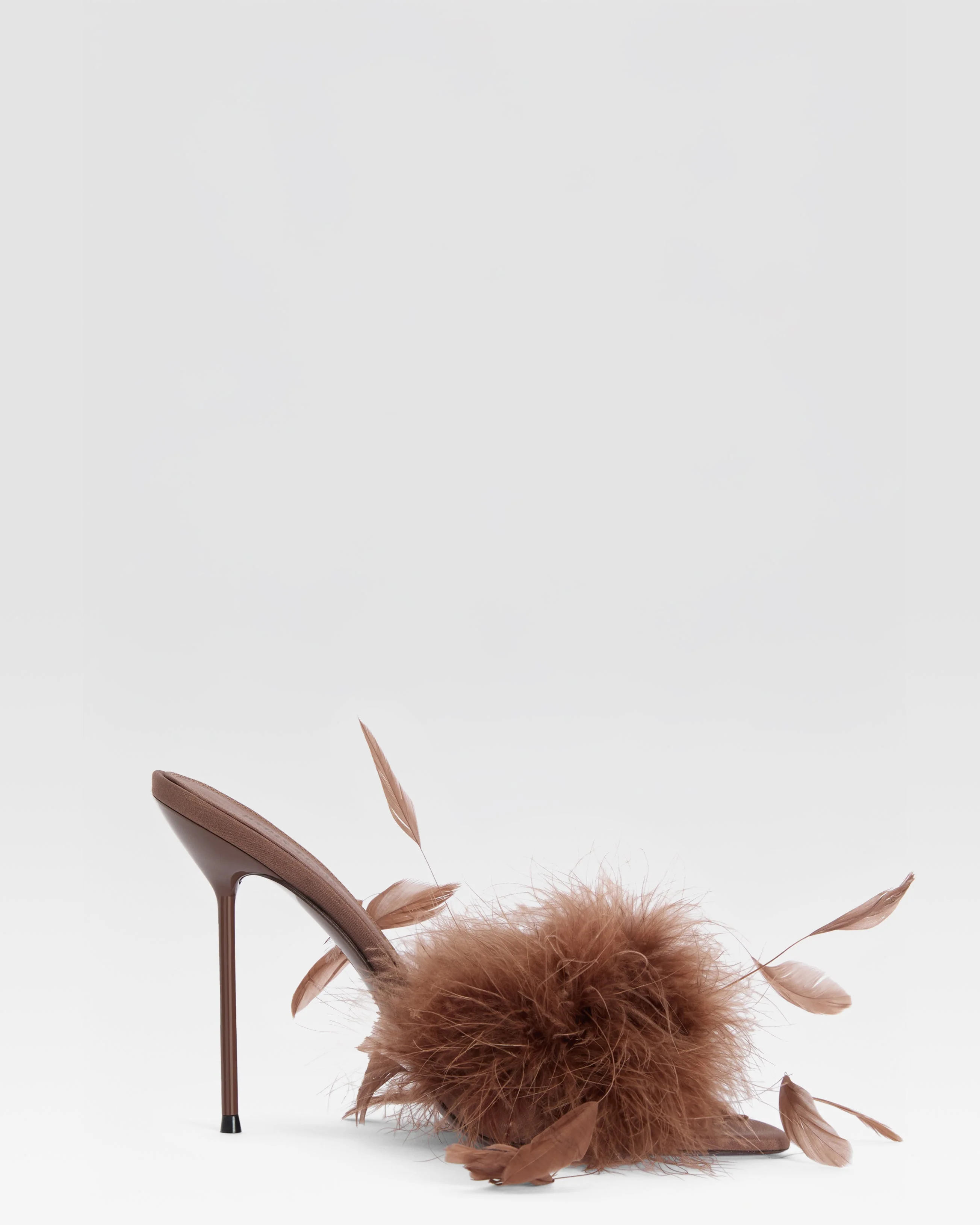 Crepe satin mule - 1