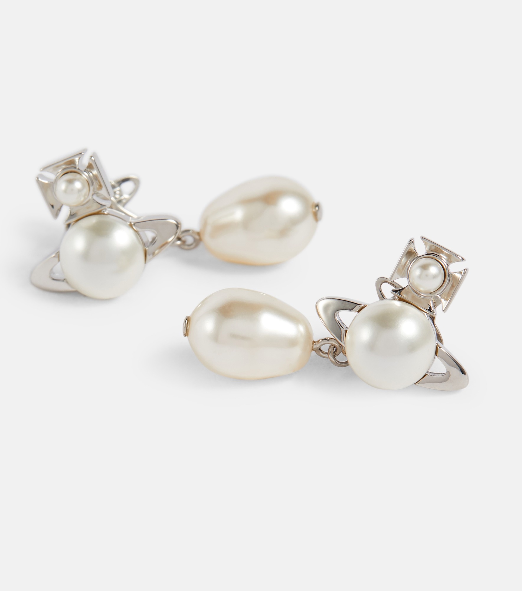 Inass faux pearl drop earrings - 4
