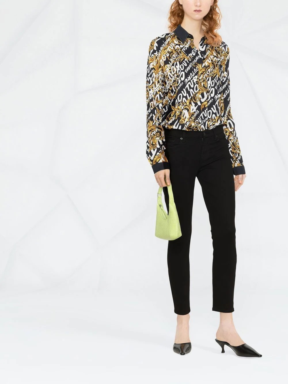 baroque graffiti-print shirt - 2