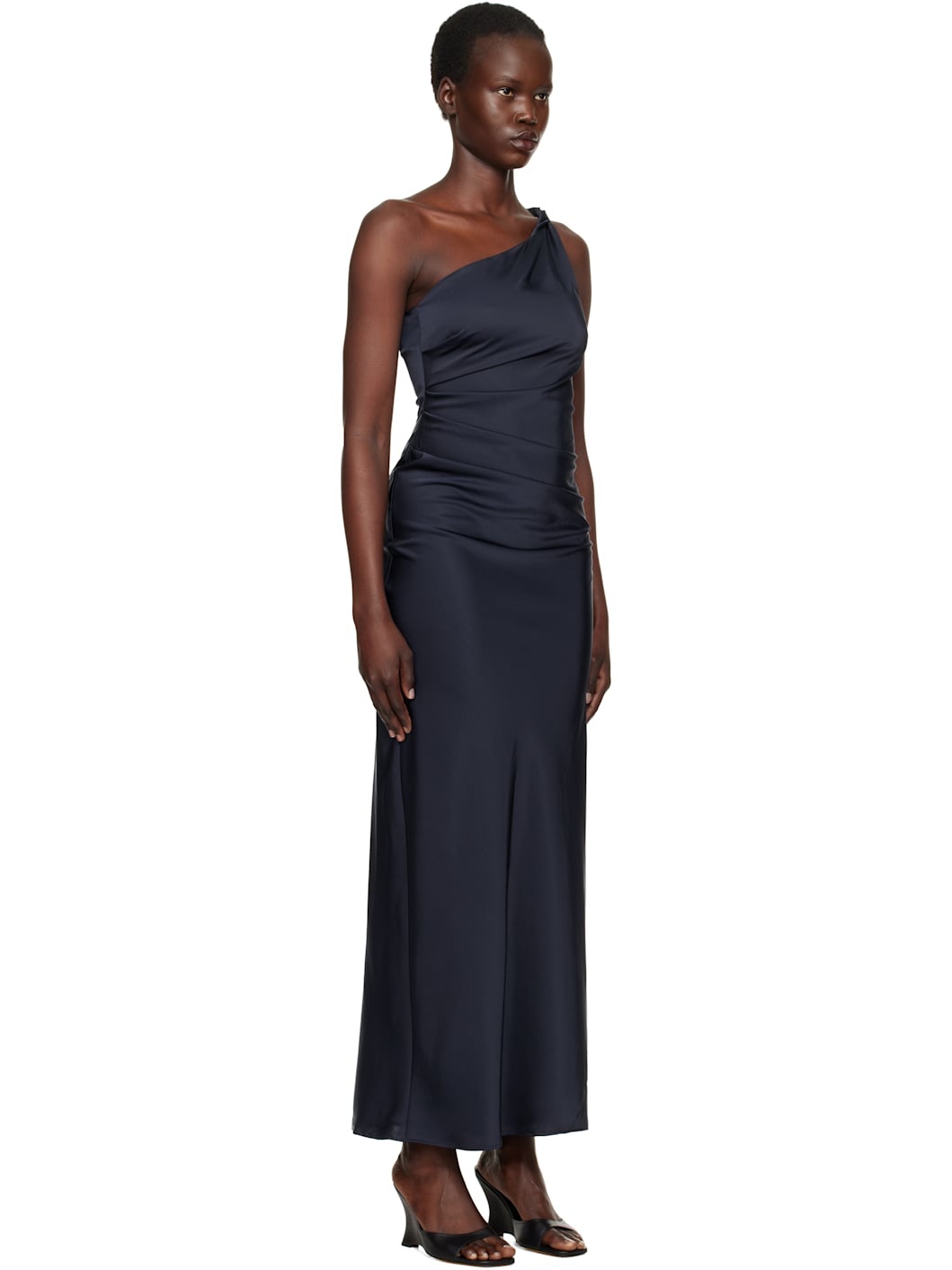 Navy Lunetta Asym Maxi Dress - 2