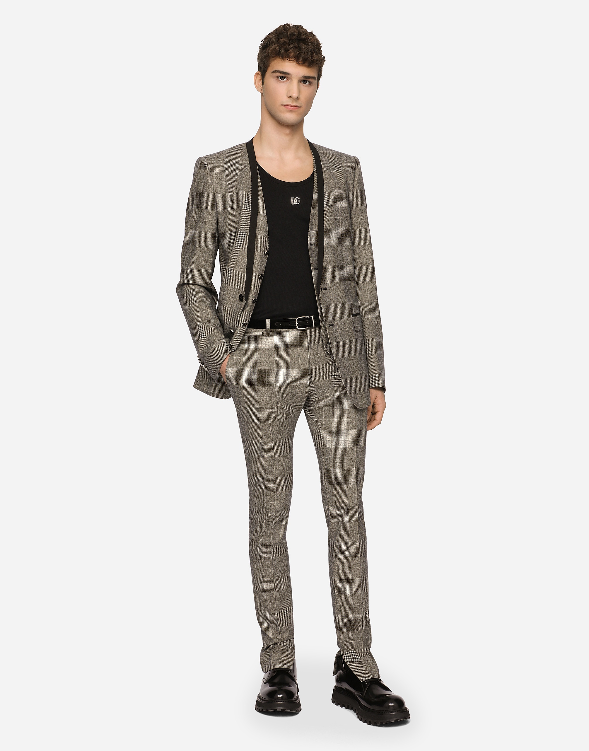 Glen plaid wool Martini-fit suit - 2