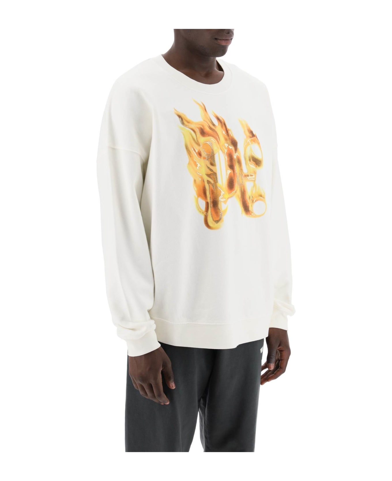 'burning Monogram Crewneck - 2