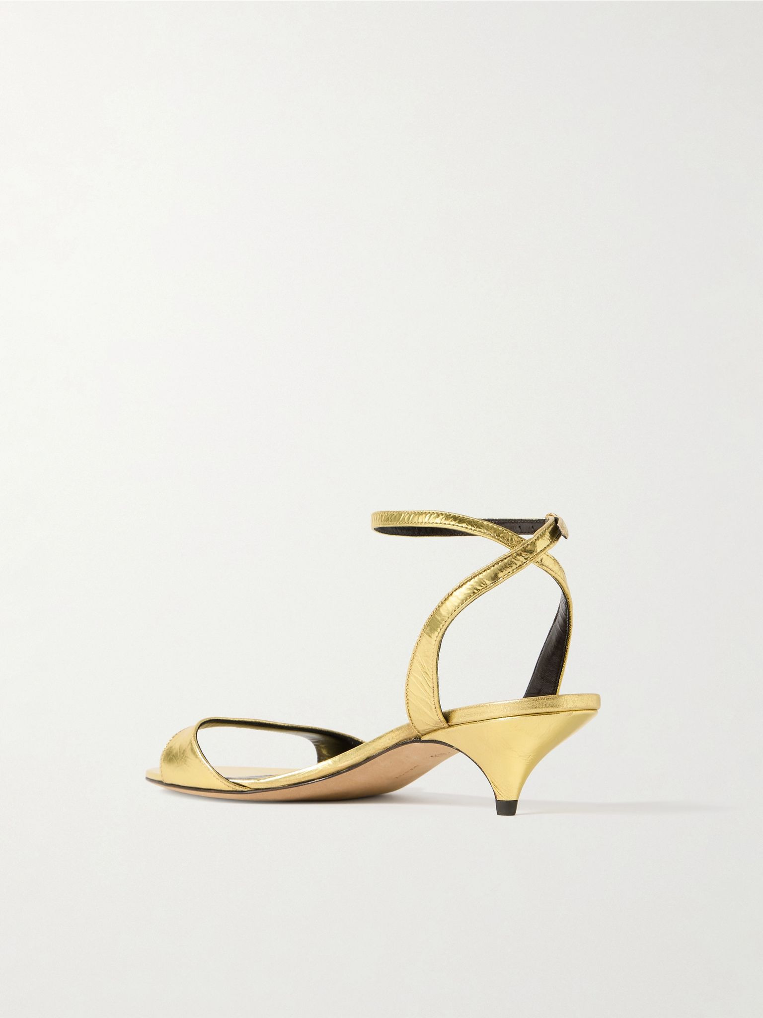 Vika leather sandals Gold - 3
