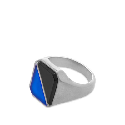 Maison Margiela Maison Margiela Diagonal Split Signet Ring outlook