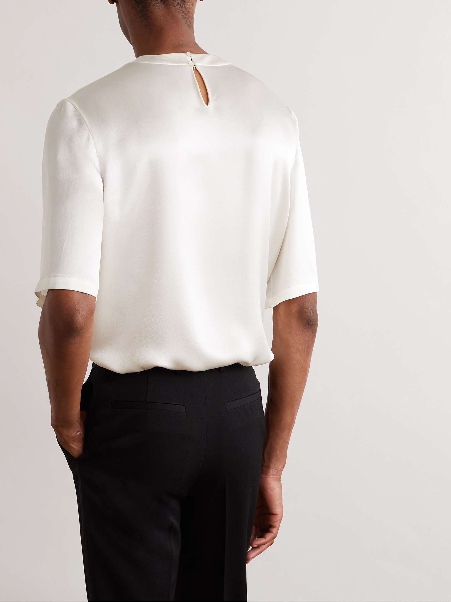 Silk-Satin T-Shirt - 6