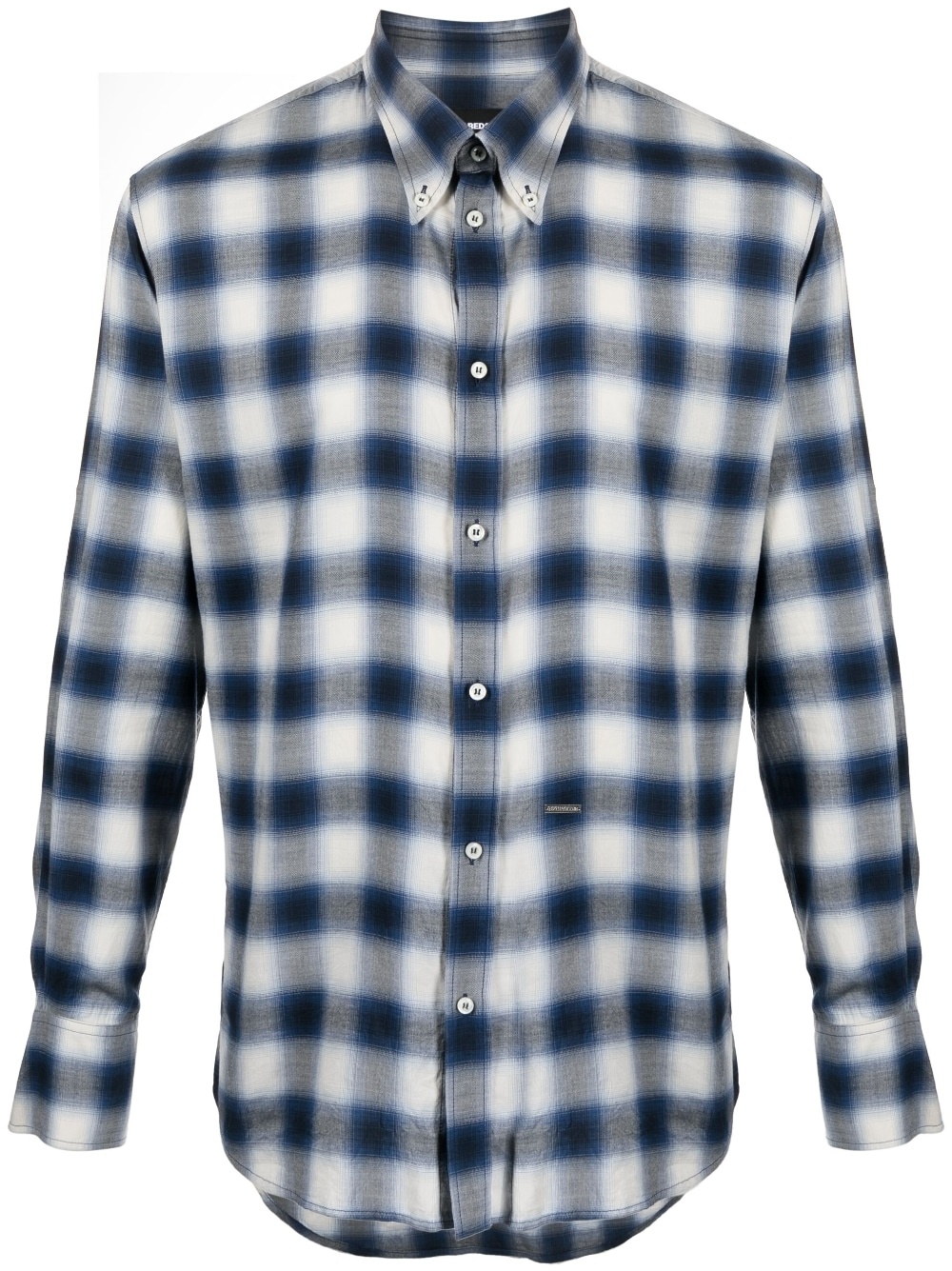 checked long-sleeve shirt - 1