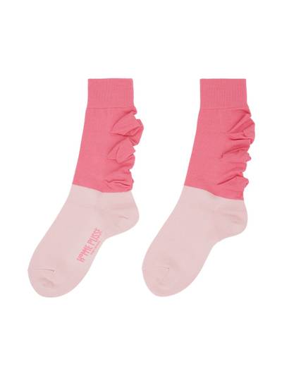 ISSEY MIYAKE Pink Flower Socks outlook