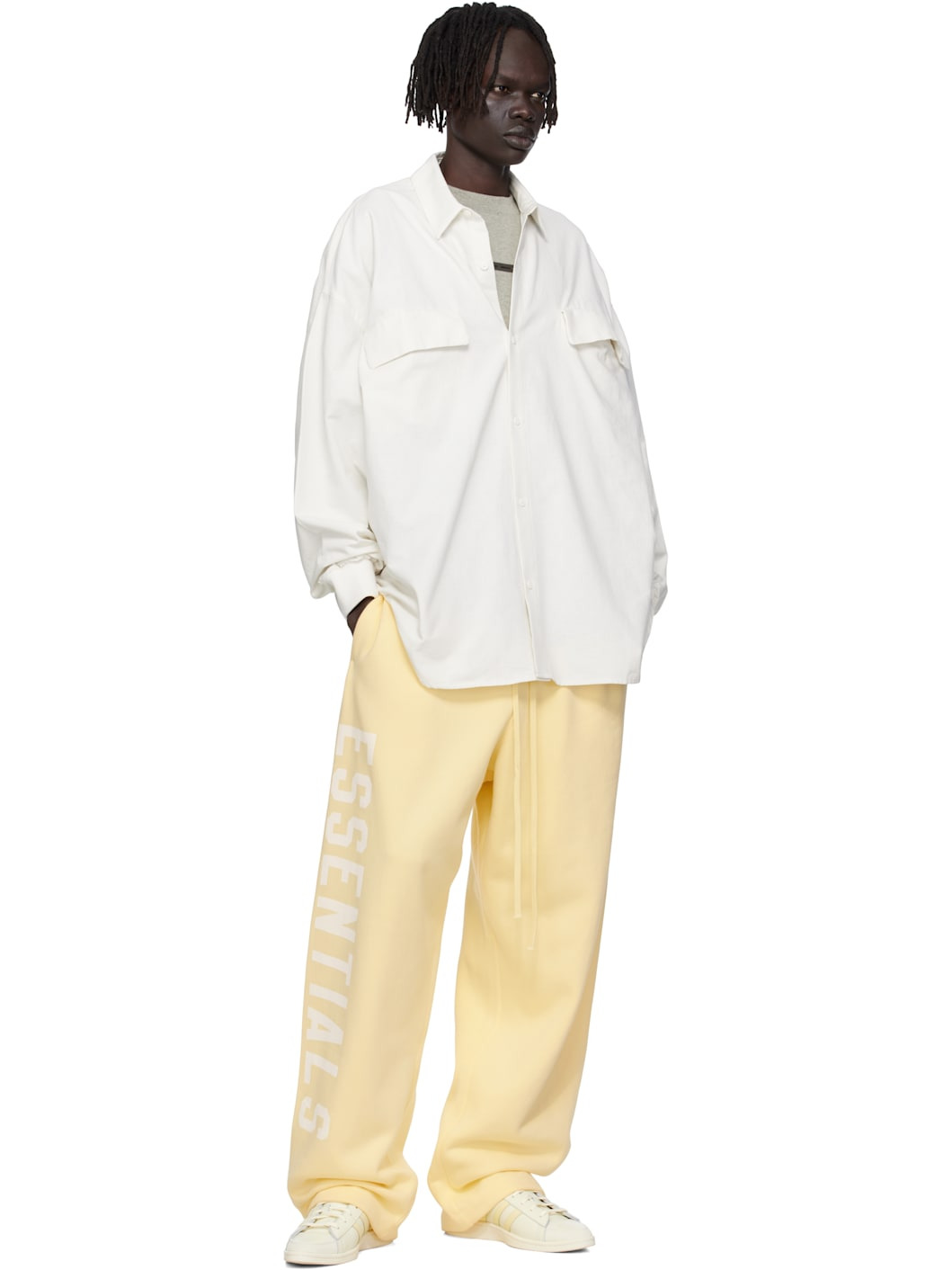 Yellow Lounge Fleece Sweatpants - 4