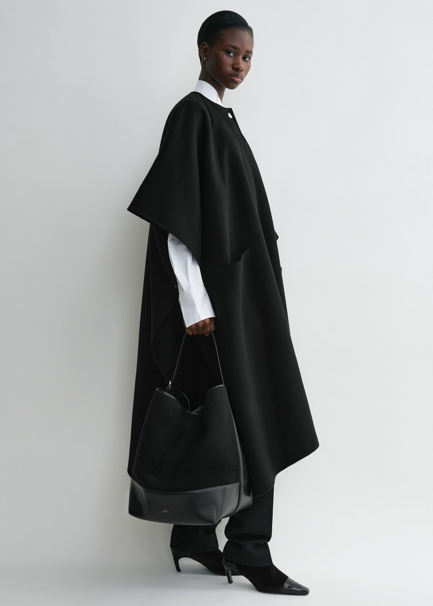 Belted doublé tote black - 3