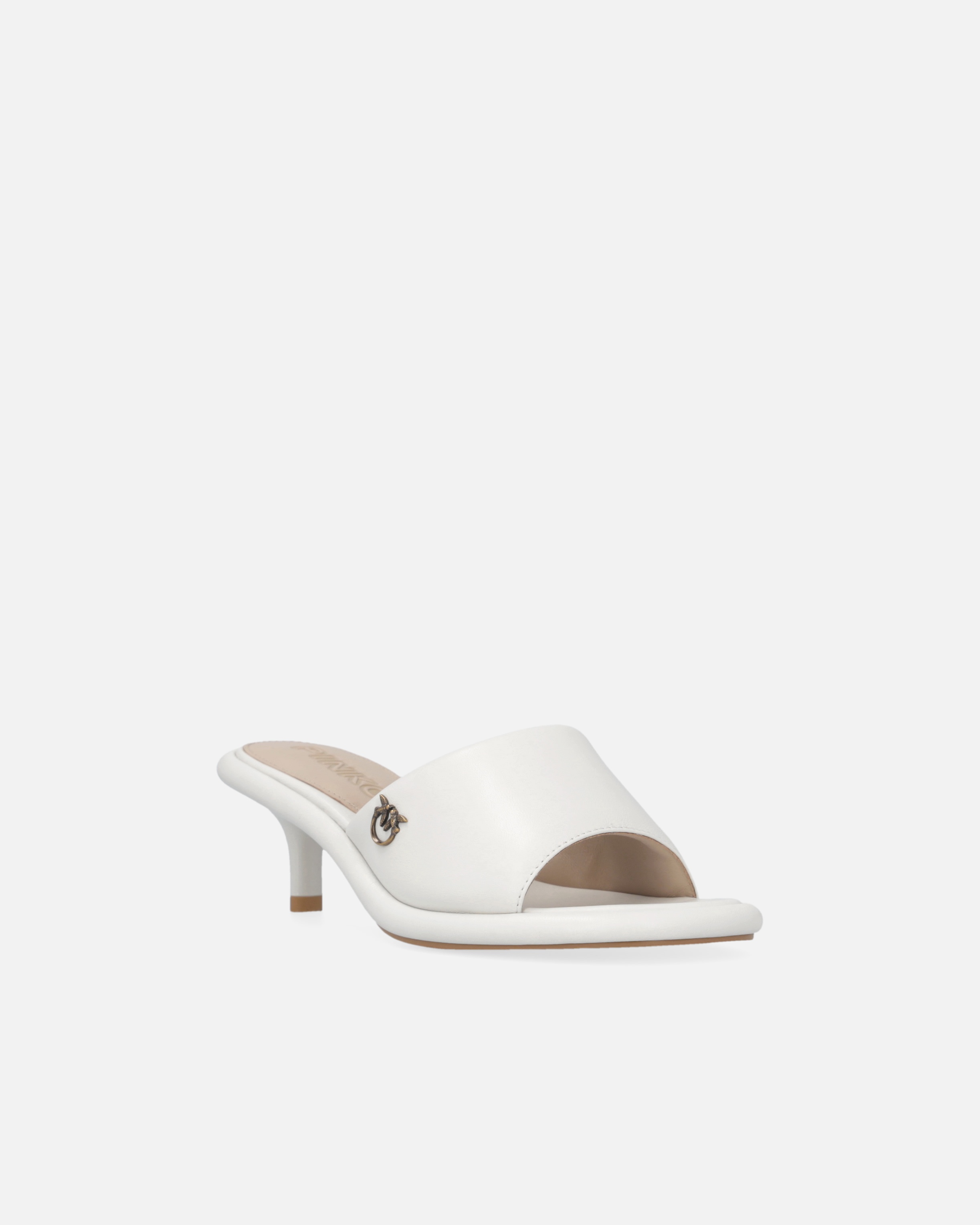 NAPPA LEATHER THONG SANDALS WITH HEEL - 2