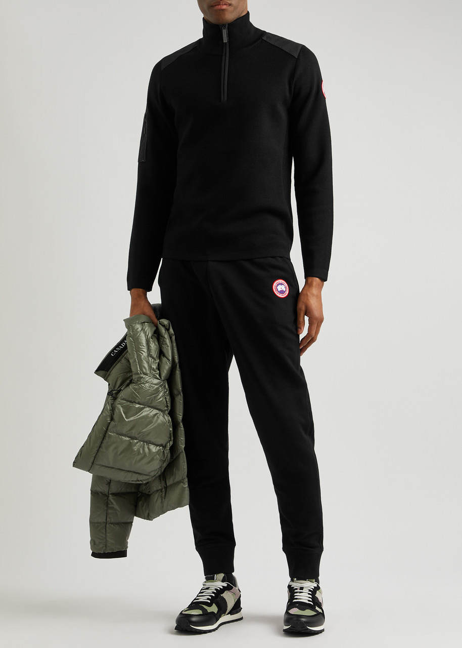 Stormont panelled half-zip wool sweatshirt - 4