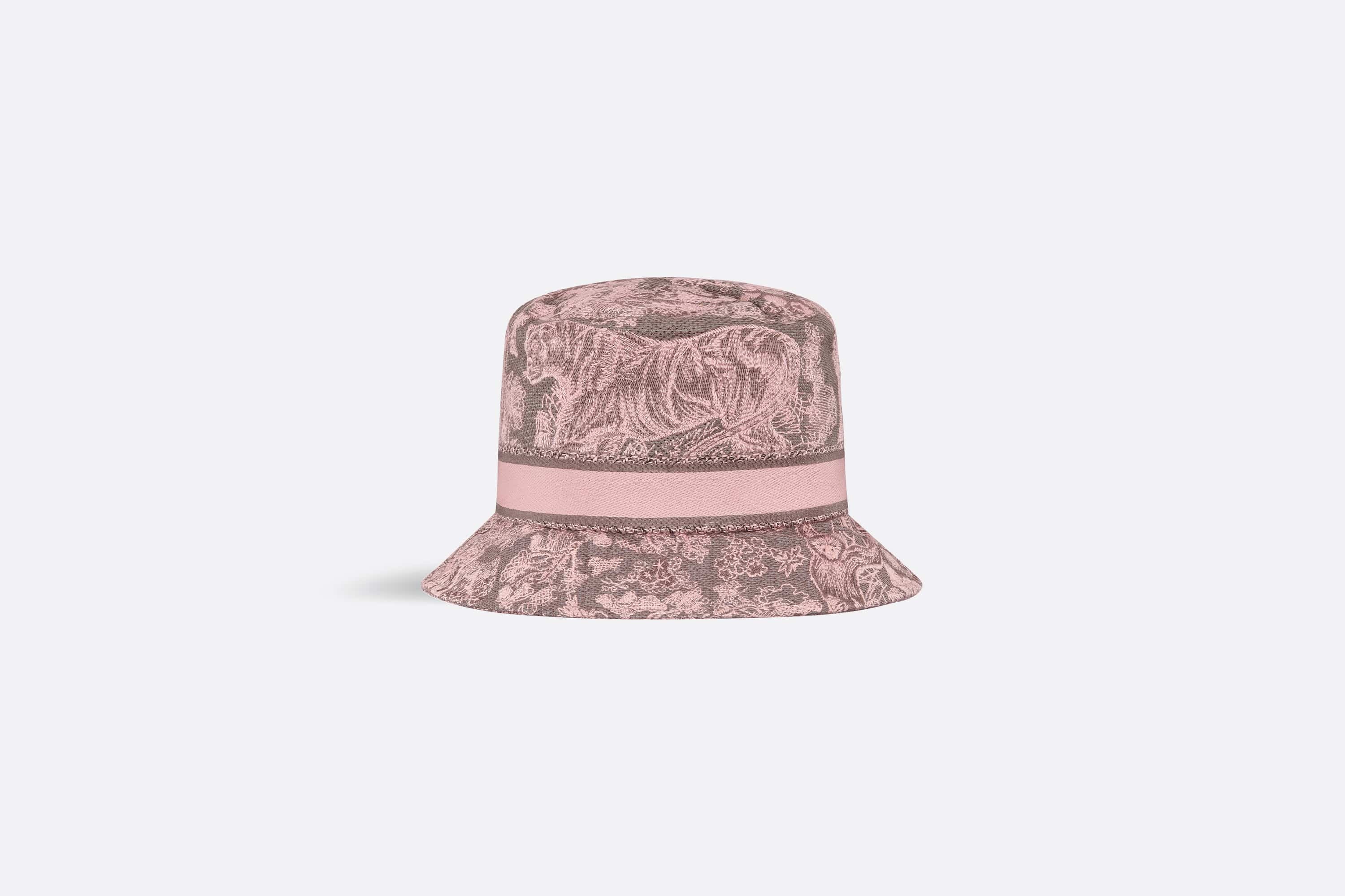 D-Bobby Toile de Jouy Reverse Small Brim Bucket Hat - 4