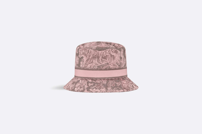 D-Bobby Toile de Jouy Reverse Small Brim Bucket Hat 4