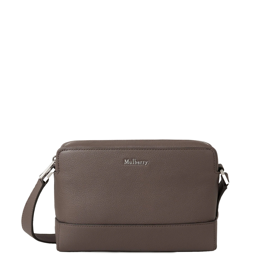 Small Farringdon Messenger Taupe Brown Small Pebble Grain - 1