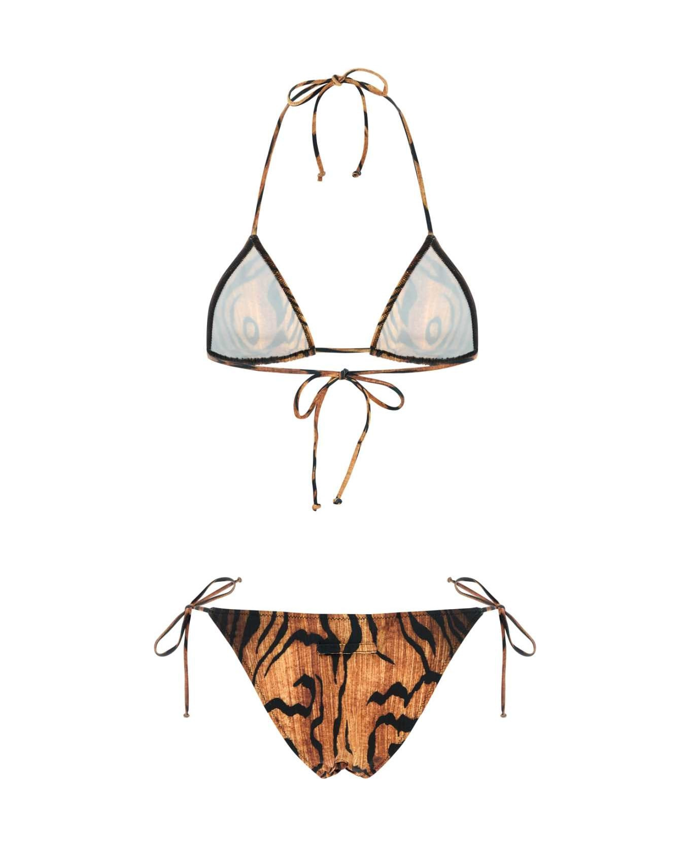 Printed Stretch Nylon Bikini - 2