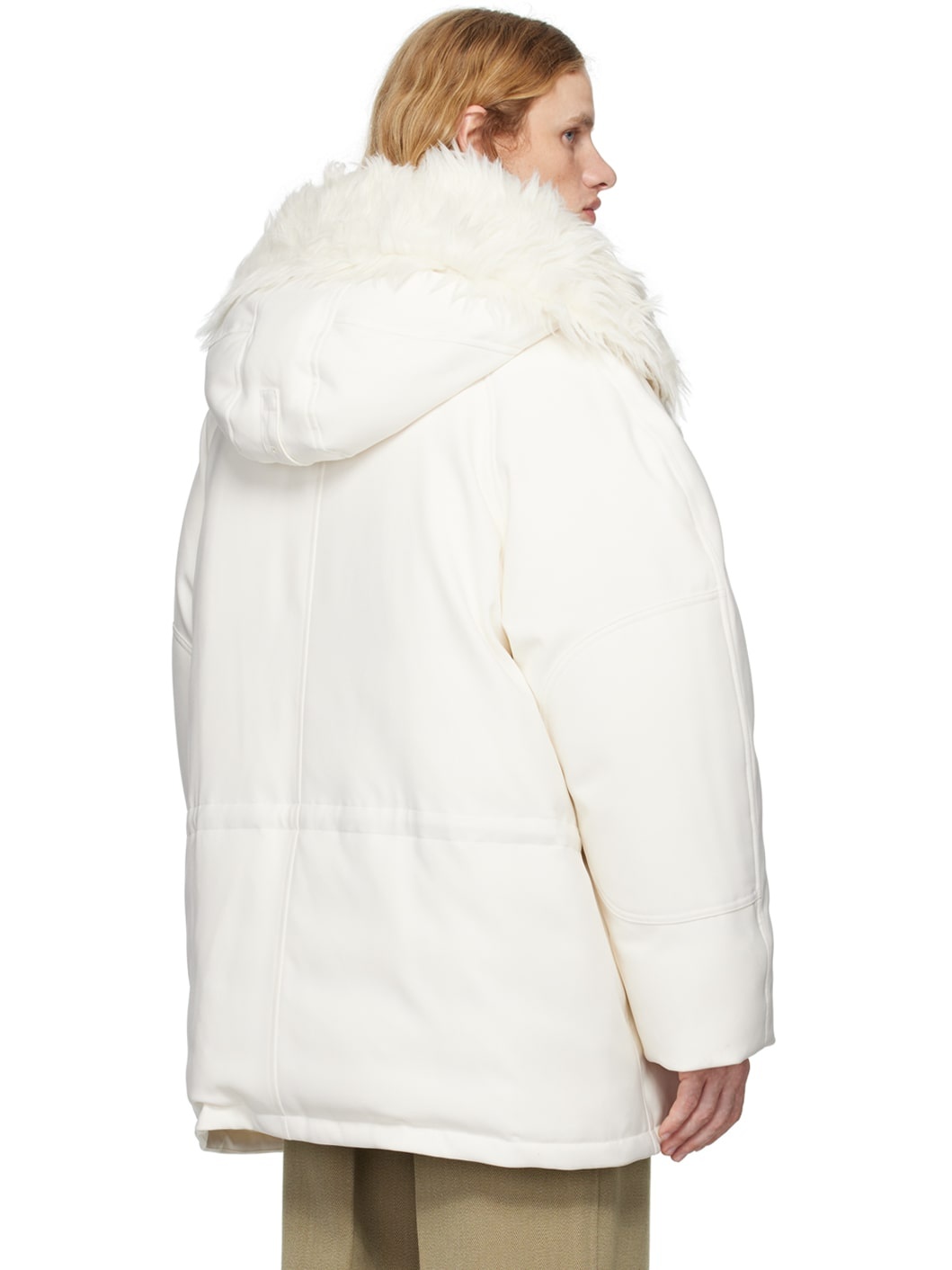Off-White Water-Repellent Down Jacket - 3