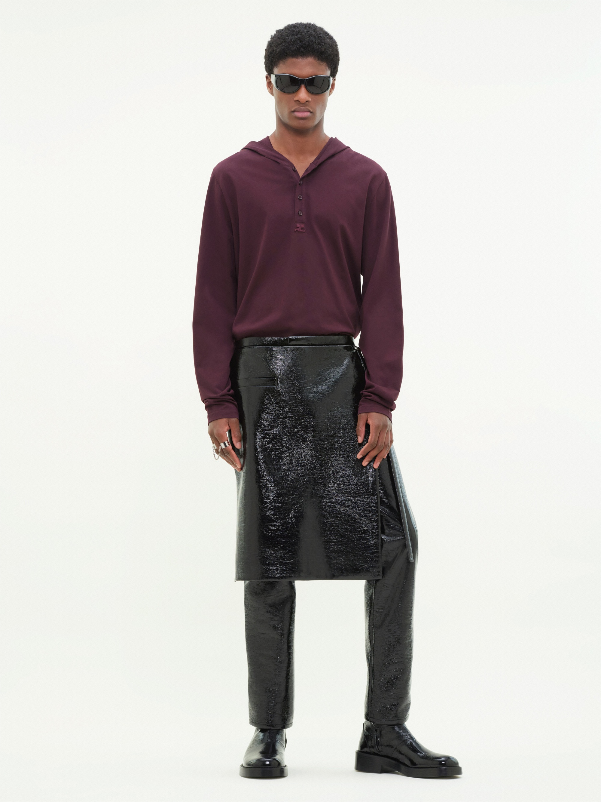SNAPS HOODED T-SHIRT - 2