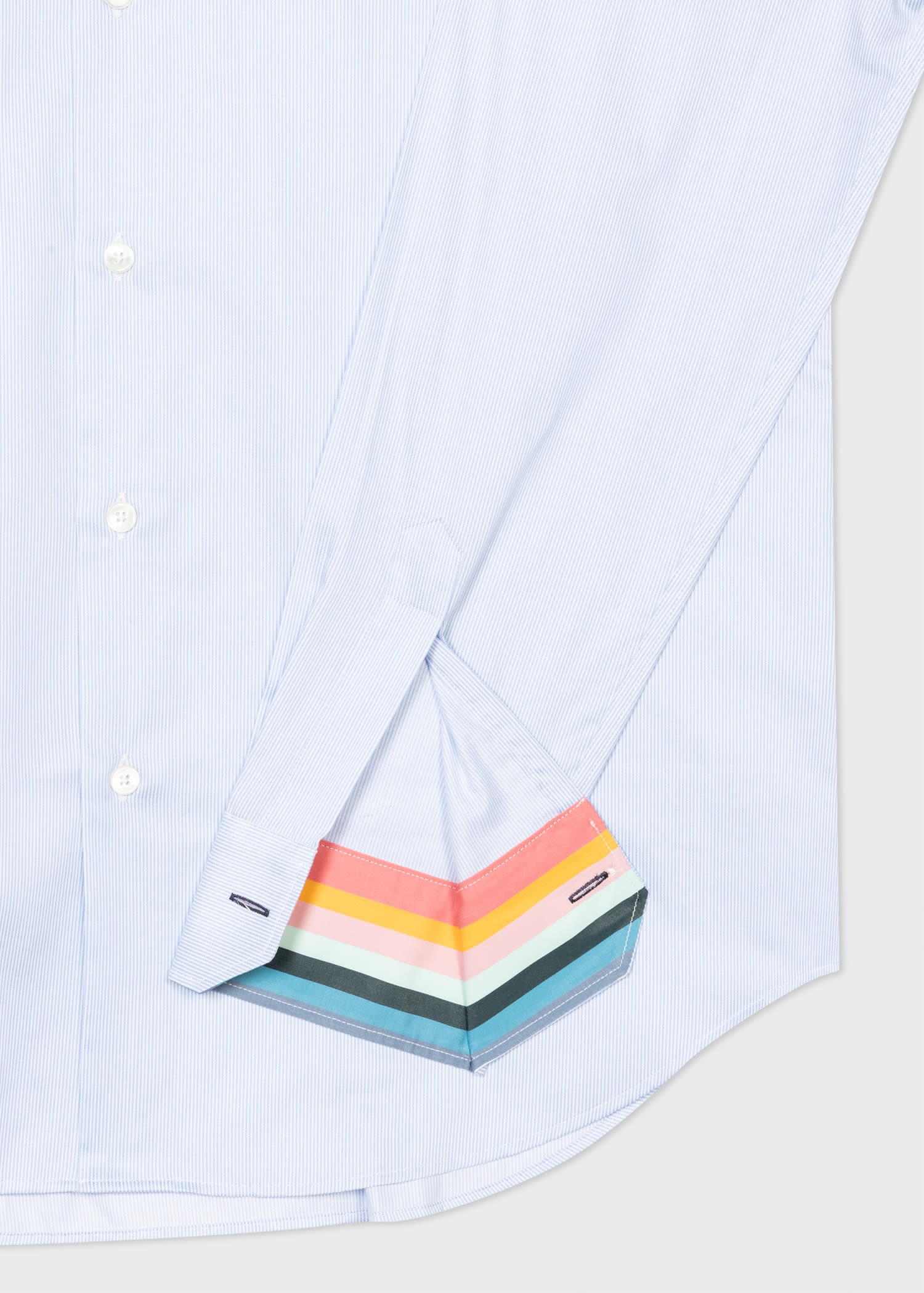 Tailored-Fit 'Fine Stripe' Easy Care Shirt - 2
