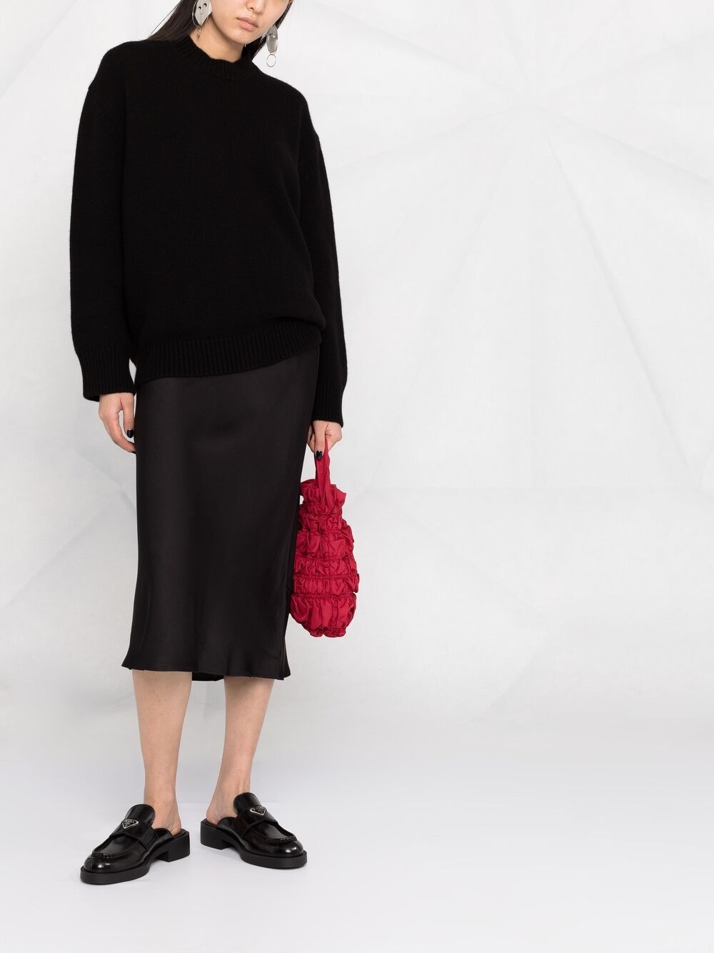 Bar fluted silk skirt - 2