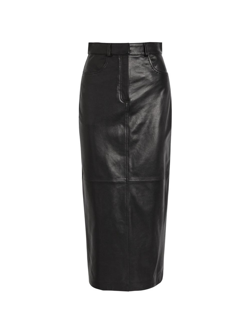 Ghalia pocket panelled midi skirt 1