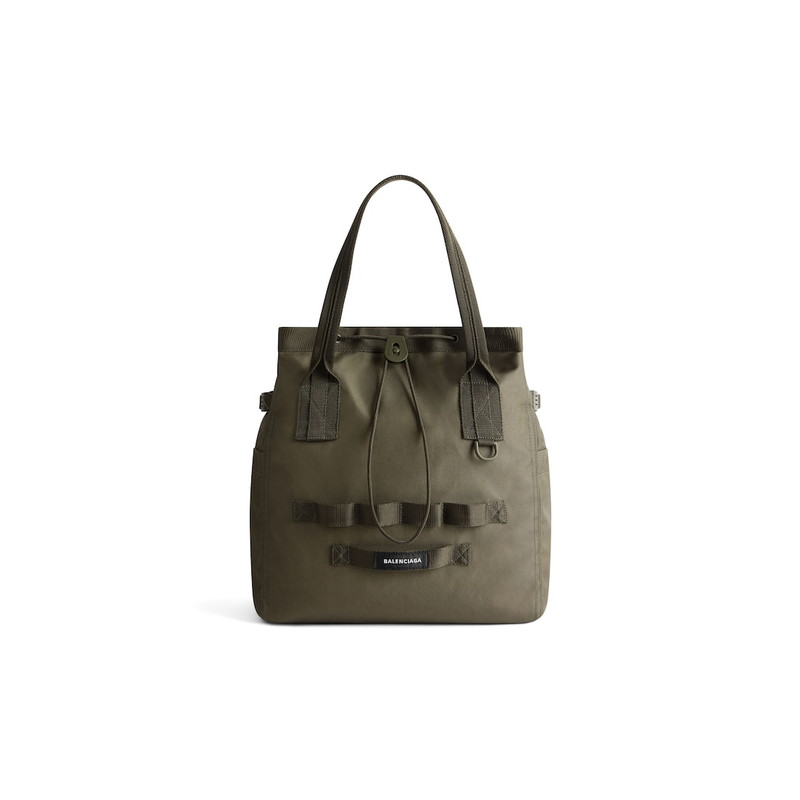 Men's Army Medium Tote Bag  in Dark Green 1