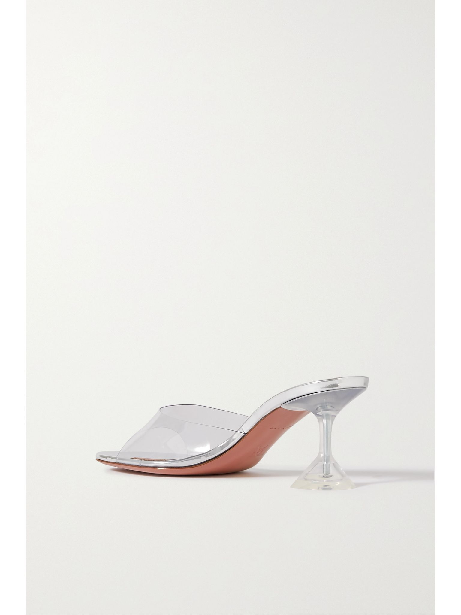 Lupita Glass PVC mules Clear - 3